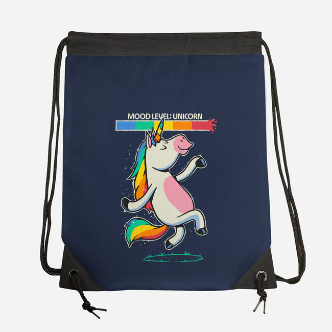 Mood Level Unicorn-None-Drawstring-Bag-Popnotic