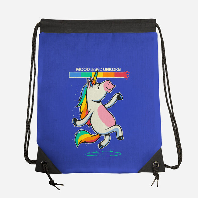 Mood Level Unicorn-None-Drawstring-Bag-Popnotic