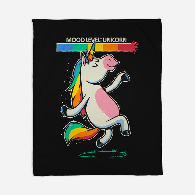 Mood Level Unicorn-None-Fleece-Blanket-Popnotic