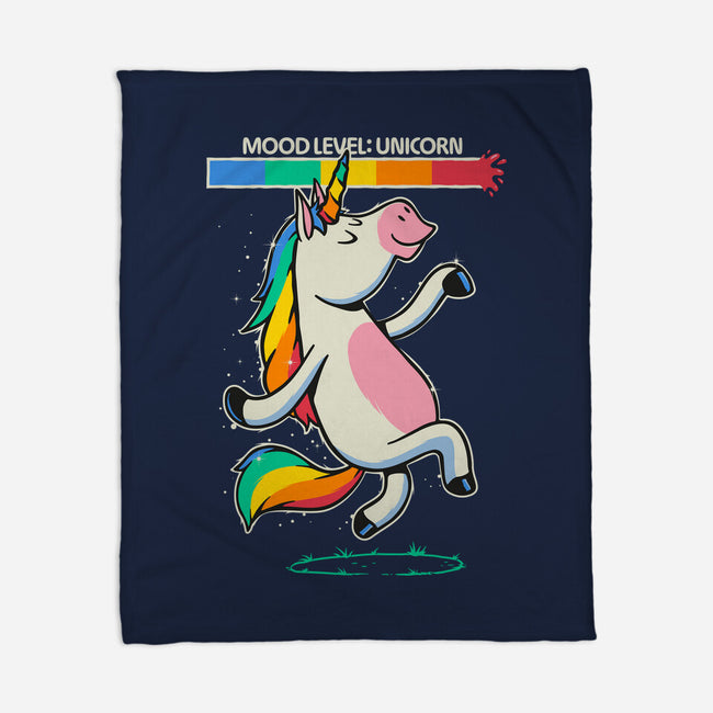 Mood Level Unicorn-None-Fleece-Blanket-Popnotic