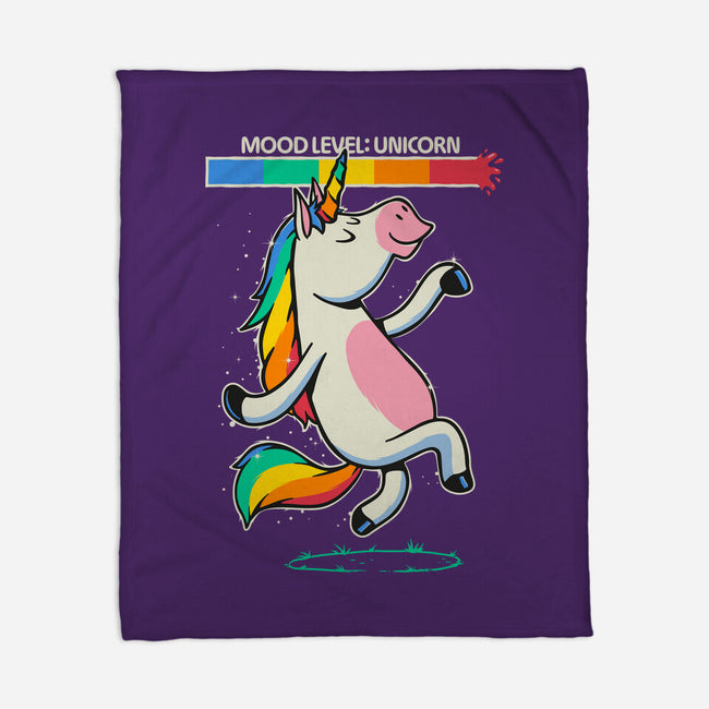 Mood Level Unicorn-None-Fleece-Blanket-Popnotic
