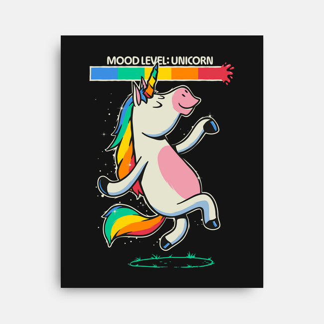 Mood Level Unicorn-None-Stretched-Canvas-Popnotic