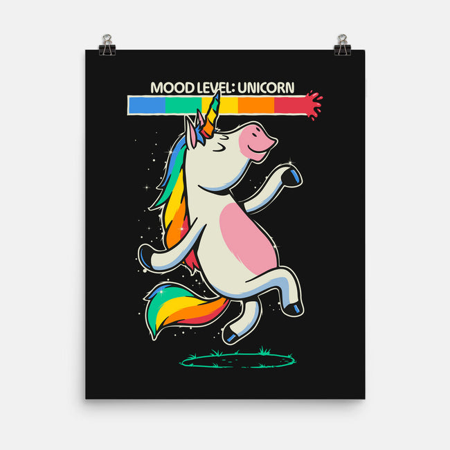 Mood Level Unicorn-None-Matte-Poster-Popnotic