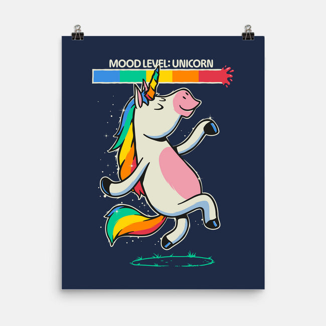 Mood Level Unicorn-None-Matte-Poster-Popnotic