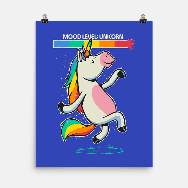 Mood Level Unicorn-None-Matte-Poster-Popnotic