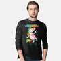 Mood Level Unicorn-Mens-Long Sleeved-Tee-Popnotic