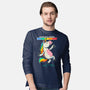 Mood Level Unicorn-Mens-Long Sleeved-Tee-Popnotic