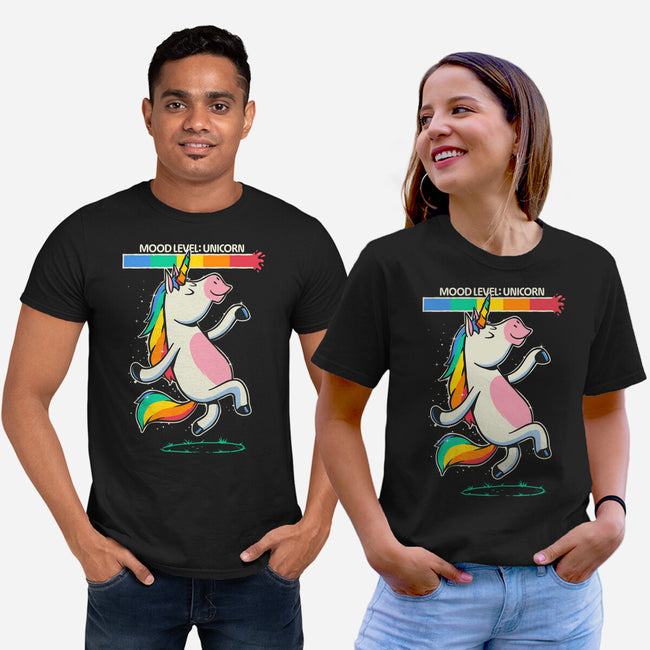 Mood Level Unicorn-Unisex-Basic-Tee-Popnotic
