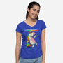 Mood Level Unicorn-Womens-V-Neck-Tee-Popnotic