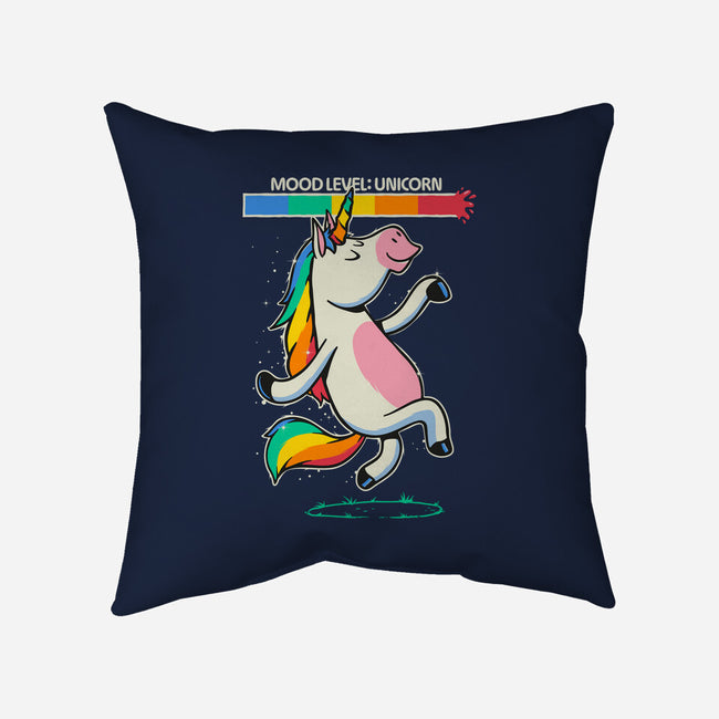 Mood Level Unicorn-None-Removable Cover w Insert-Throw Pillow-Popnotic