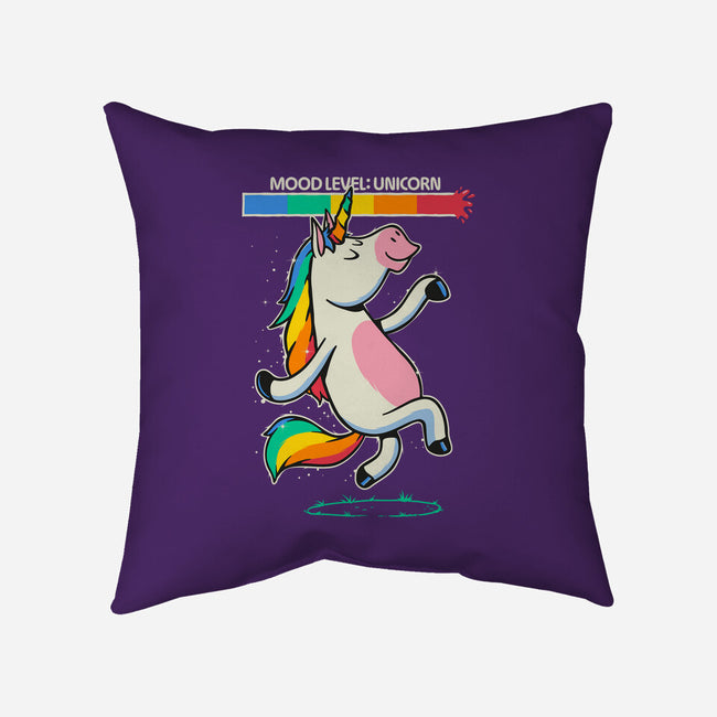 Mood Level Unicorn-None-Removable Cover w Insert-Throw Pillow-Popnotic