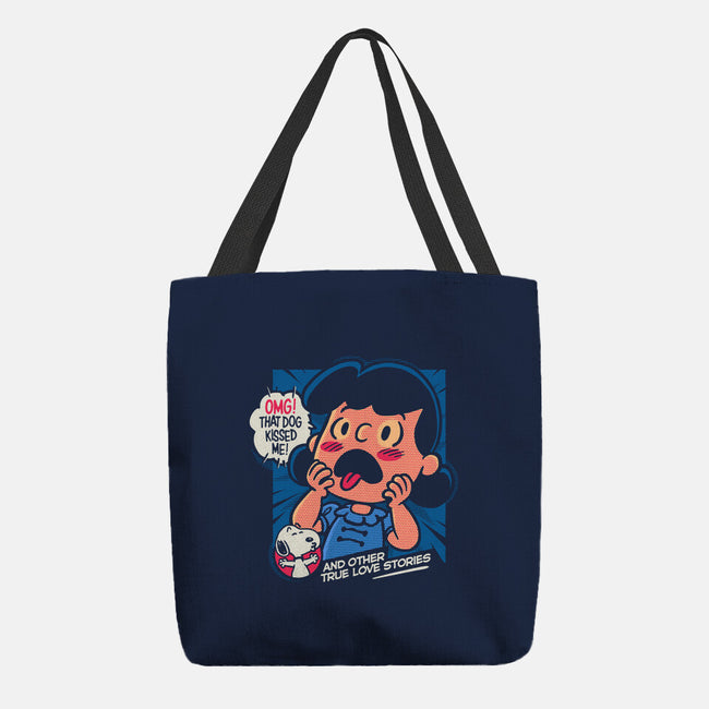 That Dog Kissed Me-None-Basic Tote-Bag-Popnotic