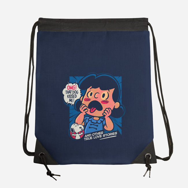 That Dog Kissed Me-None-Drawstring-Bag-Popnotic