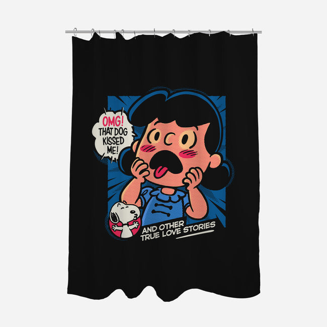 That Dog Kissed Me-None-Polyester-Shower Curtain-Popnotic