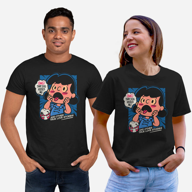 That Dog Kissed Me-Unisex-Basic-Tee-Popnotic