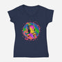 Music In My Soul-Womens-V-Neck-Tee-nickzzarto