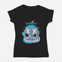 Earth Day-Womens-V-Neck-Tee-palmstreet