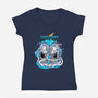 Earth Day-Womens-V-Neck-Tee-palmstreet