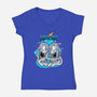 Earth Day-Womens-V-Neck-Tee-palmstreet
