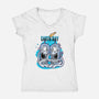 Earth Day-Womens-V-Neck-Tee-palmstreet