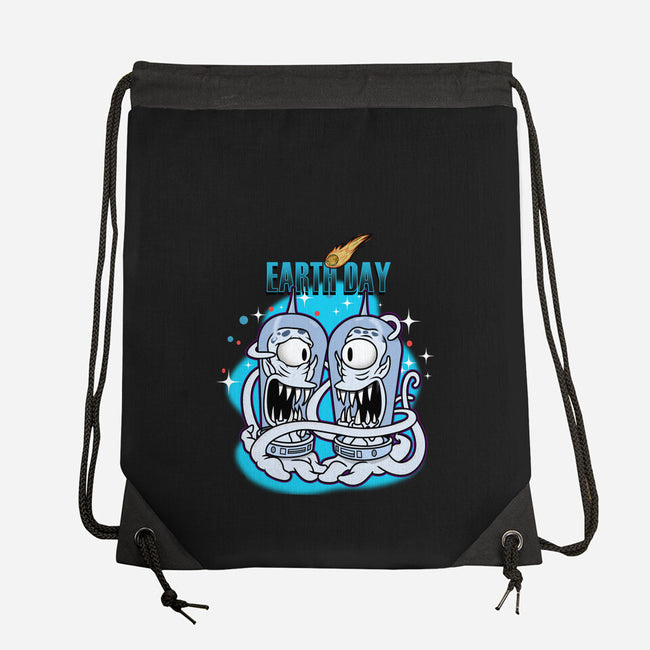 Earth Day-None-Drawstring-Bag-palmstreet