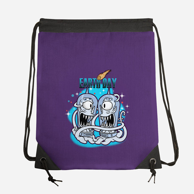 Earth Day-None-Drawstring-Bag-palmstreet