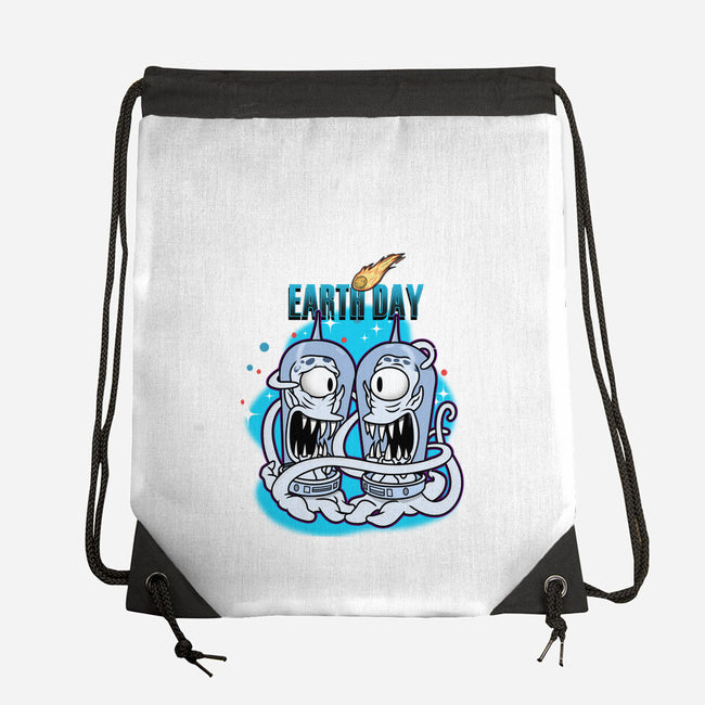 Earth Day-None-Drawstring-Bag-palmstreet