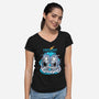 Earth Day-Womens-V-Neck-Tee-palmstreet