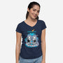 Earth Day-Womens-V-Neck-Tee-palmstreet