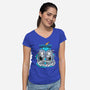 Earth Day-Womens-V-Neck-Tee-palmstreet