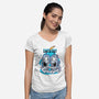 Earth Day-Womens-V-Neck-Tee-palmstreet