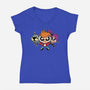 The Planetpuff Express-Womens-V-Neck-Tee-Barbadifuoco