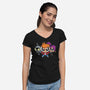 The Planetpuff Express-Womens-V-Neck-Tee-Barbadifuoco