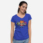 The Planetpuff Express-Womens-V-Neck-Tee-Barbadifuoco