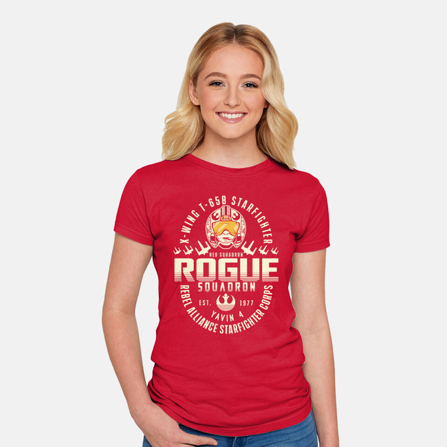 The Rogue Squadron-Womens-Fitted-Tee-CarloJ1956