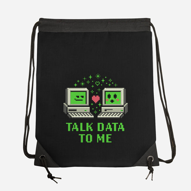 Talk Data To Me-None-Drawstring-Bag-Herk Up Tees