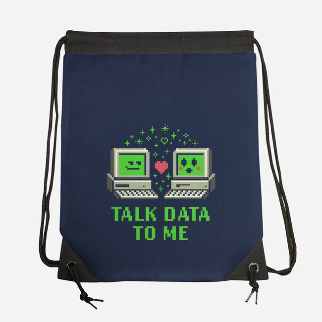 Talk Data To Me-None-Drawstring-Bag-Herk Up Tees