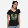 Talk Data To Me-Womens-V-Neck-Tee-Herk Up Tees