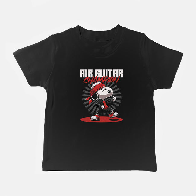 Air Guitar Champion-Baby-Basic-Tee-Herk Up Tees