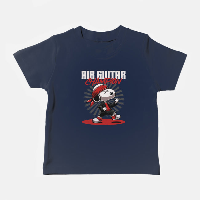 Air Guitar Champion-Baby-Basic-Tee-Herk Up Tees