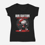 Air Guitar Champion-Womens-V-Neck-Tee-Herk Up Tees