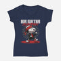 Air Guitar Champion-Womens-V-Neck-Tee-Herk Up Tees
