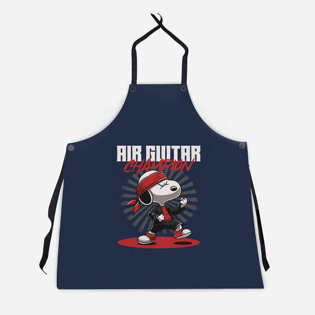 Air Guitar Champion-Unisex-Kitchen-Apron-Herk Up Tees