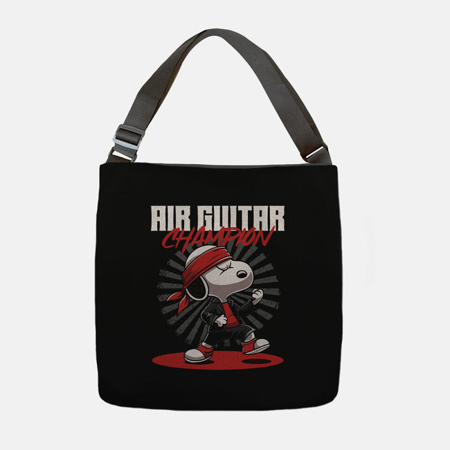 Air Guitar Champion-None-Adjustable Tote-Bag-Herk Up Tees