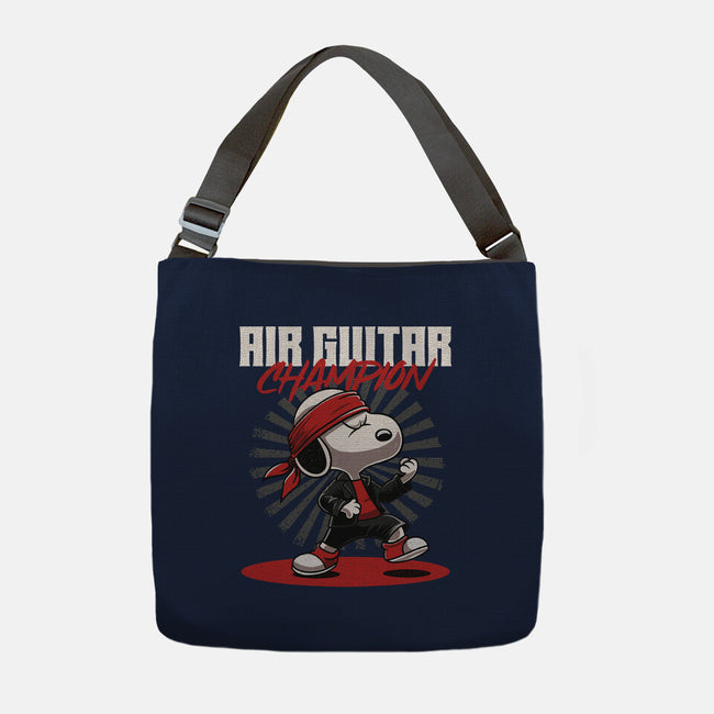 Air Guitar Champion-None-Adjustable Tote-Bag-Herk Up Tees