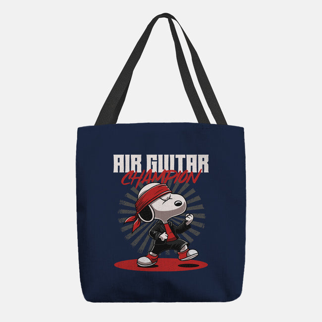 Air Guitar Champion-None-Basic Tote-Bag-Herk Up Tees