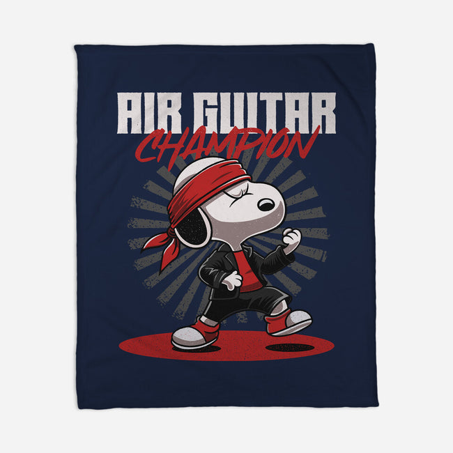 Air Guitar Champion-None-Fleece-Blanket-Herk Up Tees