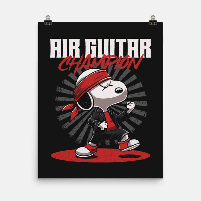 Air Guitar Champion-None-Matte-Poster-Herk Up Tees