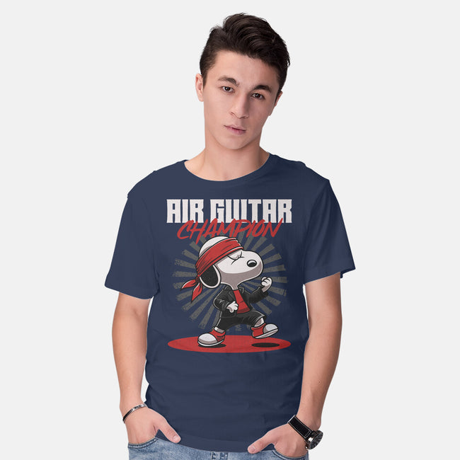 Air Guitar Champion-Mens-Basic-Tee-Herk Up Tees