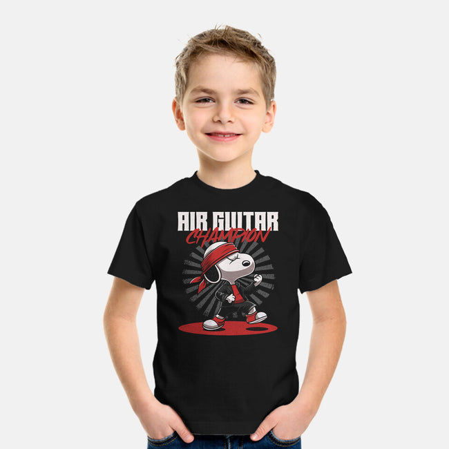 Air Guitar Champion-Youth-Basic-Tee-Herk Up Tees